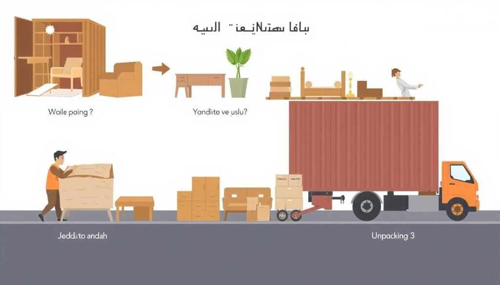 اسعار نقل عفش من جدة إلى ينبع