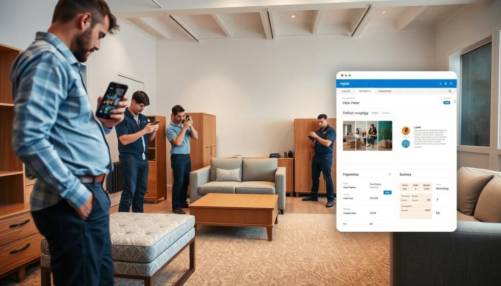 توثيق حالة الأثاث قبل النقل