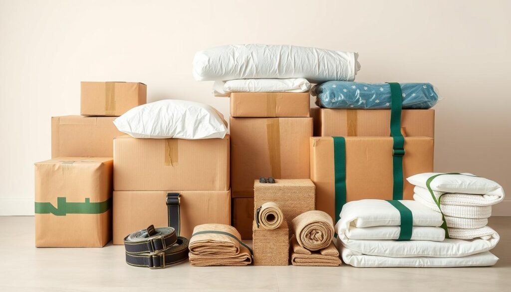 مواد التغليف المستخدمة في نقل العفش