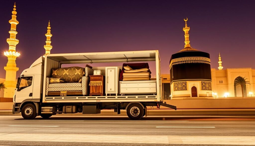 نقل عفش من جدة إلى مكة