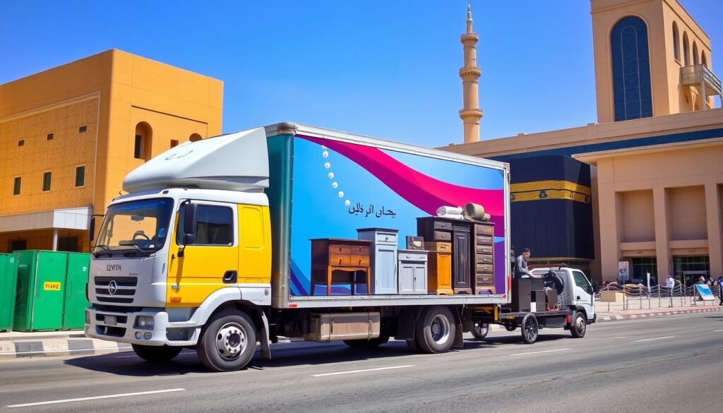 نقل عفش من جدة إلى مكة