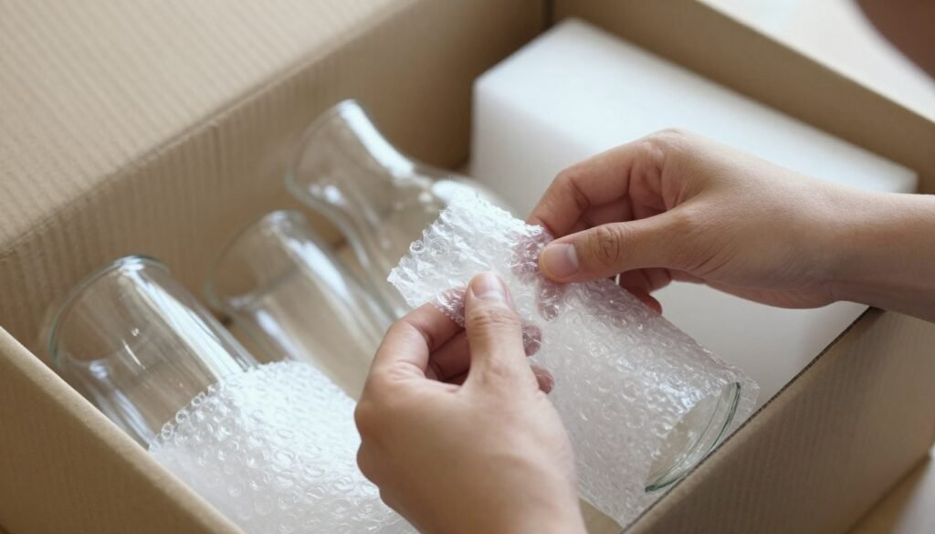 تعبئة احترافية للأغراض الحساسة والقابلة للكسر