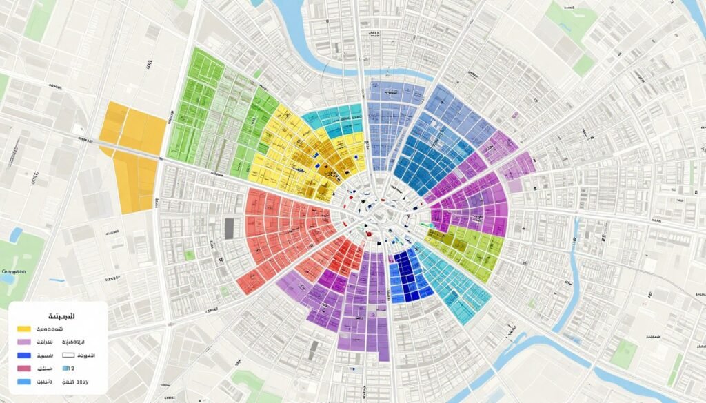 خريطة جدة توضح الأحياء المغطاة بخدمات نقل العفش