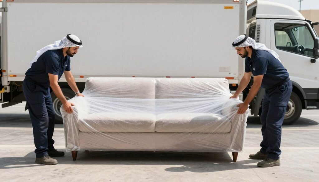 شركة نقل عفش جدة تقوم بتغليف الأثاث بطريقة احترافية