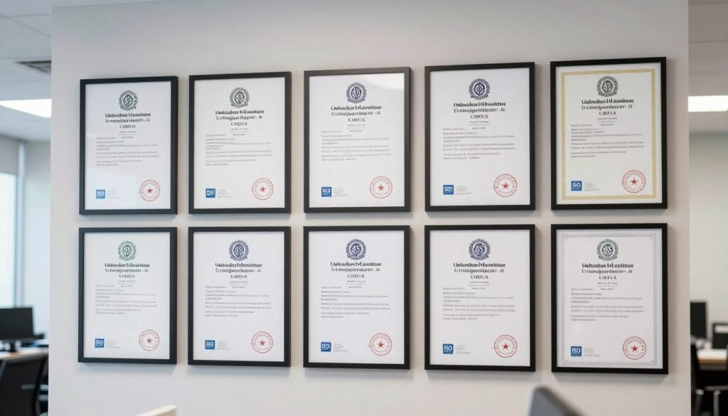 شهادات جودة واعتمادات شركة نقل عفش